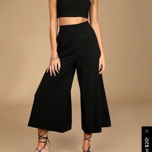 Lulu's Black Wide Leg Pants